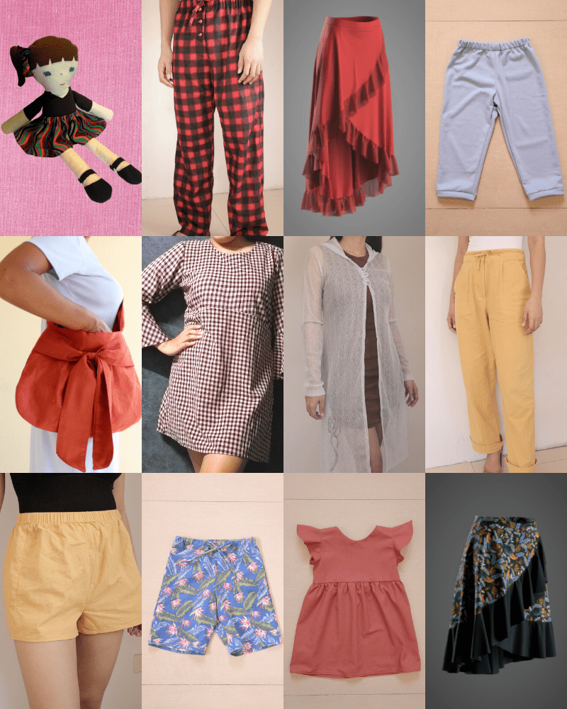 Projects made by Sewing Pattern Secrets customers